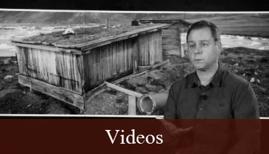 A glimpse into one of the videos contained on the Videos page with Dr. Peter Dawson speaking of the expiditions of Fort Conger. 