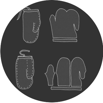 Image Shows a pattern for traditional inuit mittens