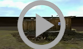 An animation that rotates 360 degrees showing one of the three Peary huts