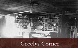 Sliding a vertical line back and forth across the two images reveals more of one and less of the other This allows the viewer to compare the accuracy of the virtual reconstruction of Greely's quarters against a historic photograph depicting the same subject.